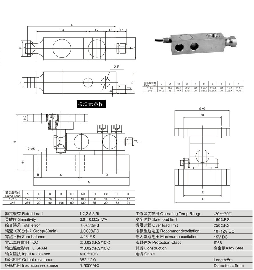 称重模块传感器 GQBK